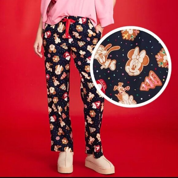 Old Navy x Disney Mid-Rise Printed Flannel Pajama Pants for Women (M) NWT - Picture 1 of 10